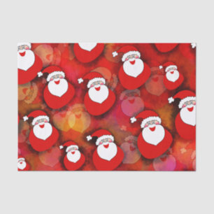 Happy Seamless Santa Claus Pattern Tissue Paper