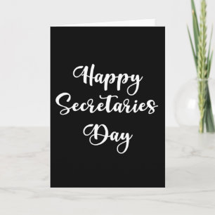 Happy Secretaries day. Administrative professional Card
