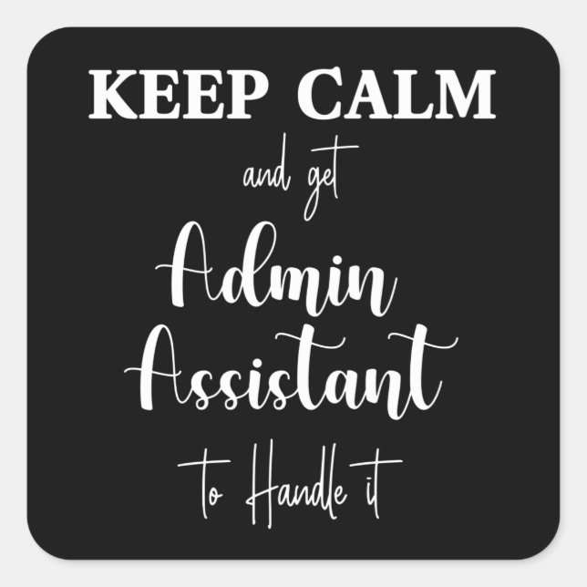 Happy Secretary day. Administrative professional Square Sticker (Front)