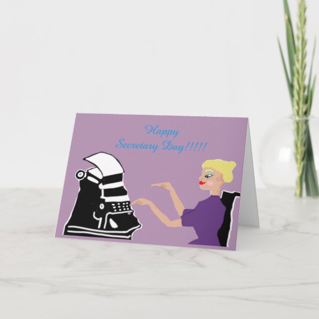 Happy Secretary Day Card (Front)