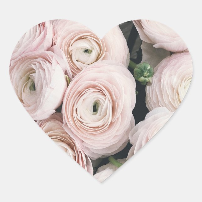 HAPPY SEED ROSE Heart Stickers, SMALL, 1½ inch Sticker (Front)