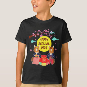 Happy Seollal 2026 Korean Lunar New Year Of The Ho T-Shirt