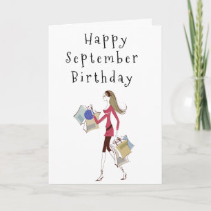 HAPPY ***SEPTEMBER*** BIRTHDAY FOR **HER** CARD