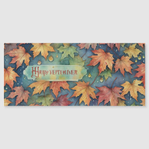 Happy September Magnetic Card