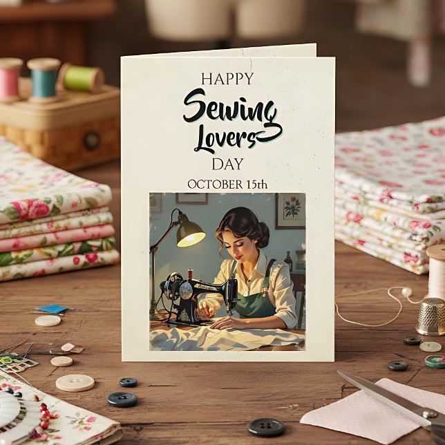 Happy Sewing Lovers Day | October 15th Card (Creator Uploaded)