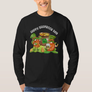 Happy Shamrock Day St Patrick's Day Gnomes Shamroc T-Shirt