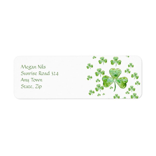 Happy Shamrocks Address Label (Front)