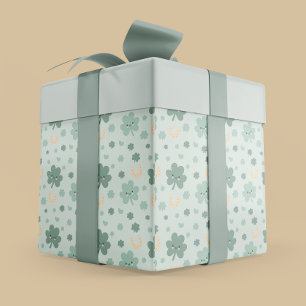 Happy Shamrocks St. Patrick’s Day Wrapping Paper