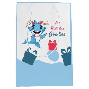 Happy Shark Family Medium Gift Bag