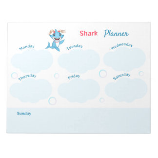 Happy Shark Family Planner Notepad