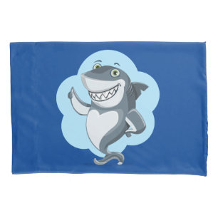 Happy shark pillowcase