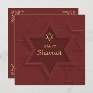 Happy Shavuot Elegant  Holiday Card