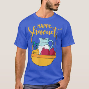 Happy Shavuot Jewish Holiday Celebration Hebrew Ju T-Shirt