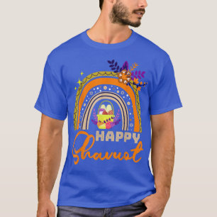 Happy Shavuot Jewish Rainbow Hebrew Judaism Holida T-Shirt