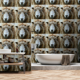 Happy Sheep Funny Wallpaper