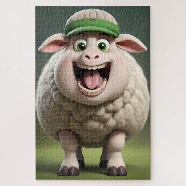 Happy Sheep Jigsaw Puzzle (Vertical)