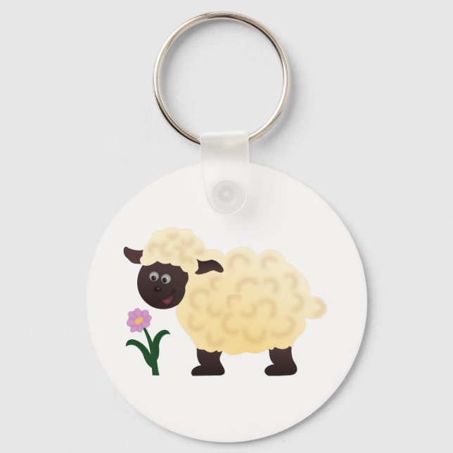 Happy Sheep Key Ring (Front)