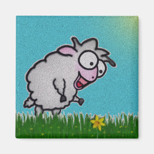 Happy Sheep Magnet