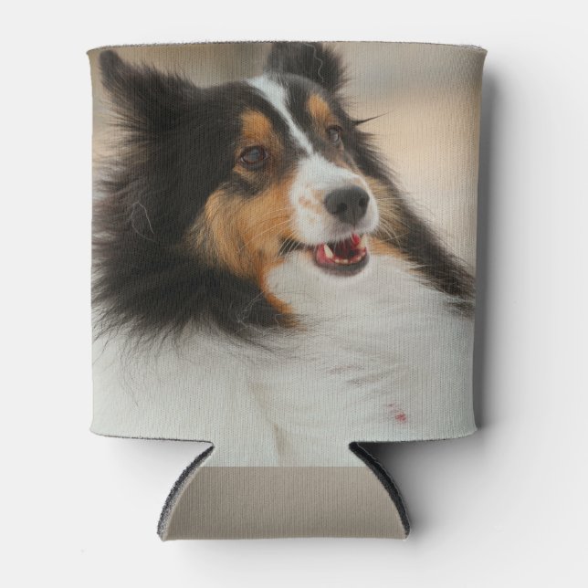 Happy Shelty Can Cooler (Front)