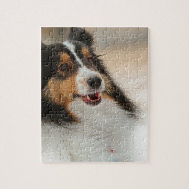 Happy  shelty jigsaw puzzle (Vertical)