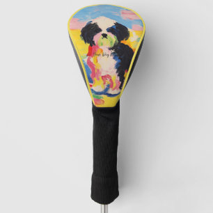 Happy Shih Tzu Dog 02 - Kaori Golf Head Cover