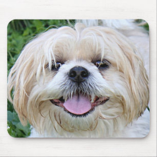 happy shih tzu mouse mat