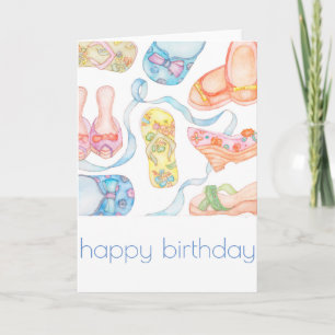 Happy shoes birthday card