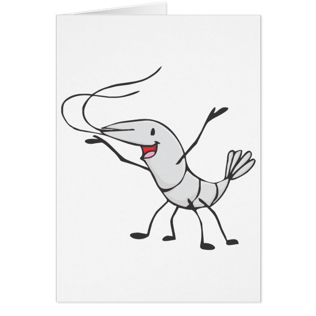 Happy Shrimp Cartoon (Front)
