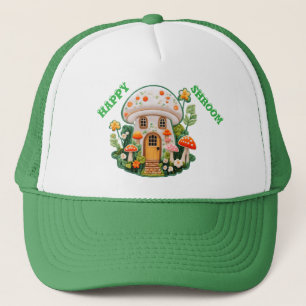 Happy shroom trucker hat
