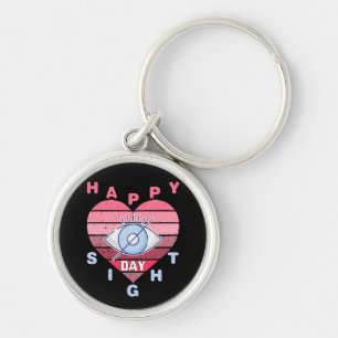 Happy Sight Day Key Ring