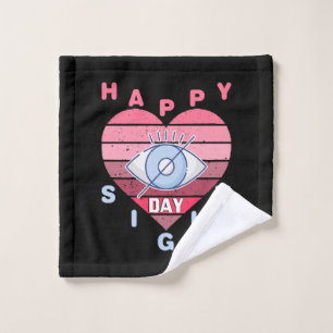 Happy Sight Day Wash Cloth