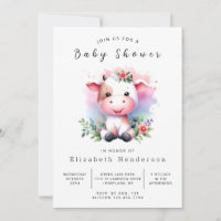  Happy Simple Cow Baby Shower