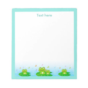 Happy Singing Frogs Simple Notepad