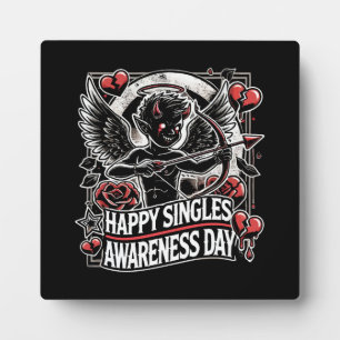 Happy Singles Awareness Day, Anti Valentine’s Day Plaque