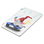 Happy Skater Gnome with Gifts and Sparkler - Funny iPad Air Cover (Side)