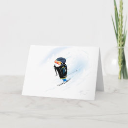Happy Ski Birthday Card
