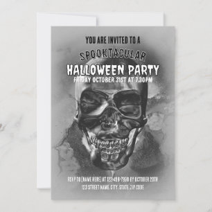 Happy skull. Halloween Party. Invitation