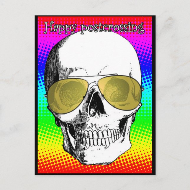 Happy skull postcard (Front)