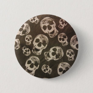 Happy Skulls 6 Cm Round Badge