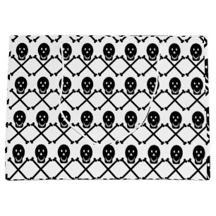 happy skulls crossbones gift bag