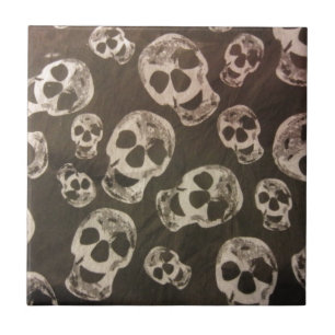 Happy Skulls Tile