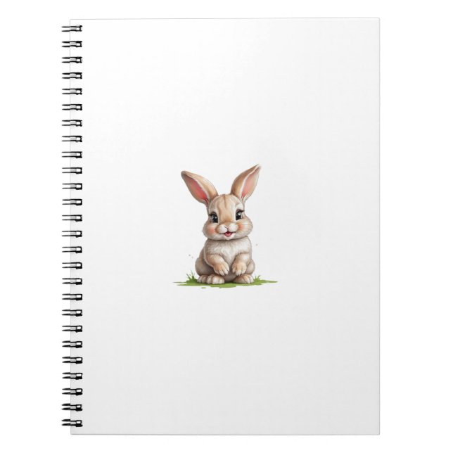 Happy Slime-Covered Bunny Notebook (Front)