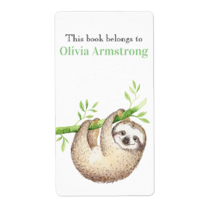 Happy Sloth Book Belongs To
