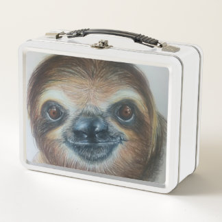 HAPPY SLOTH! METAL LUNCH BOX