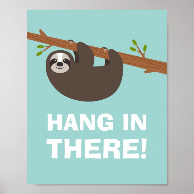 Happy Sloth Poster (Front)