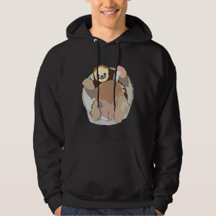 Happy Sloth Relaxing Relaxed Fit Hoodie