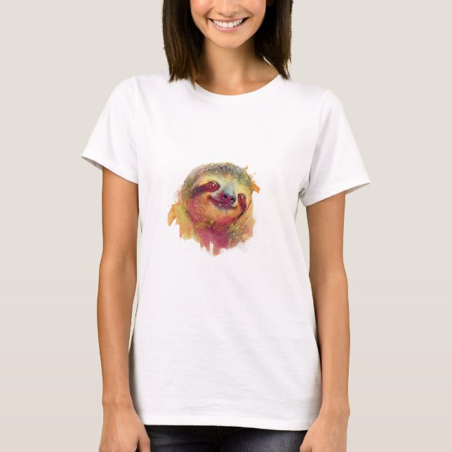Happy Sloth T-Shirt (Front)