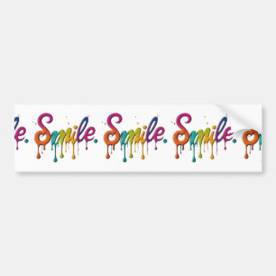 Happy Smile Bumper Sticker