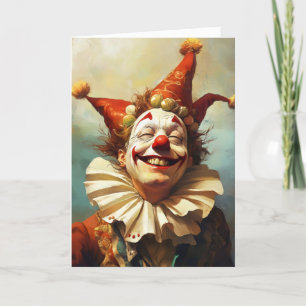 Happy Smile Jester April Fools Holiday Card