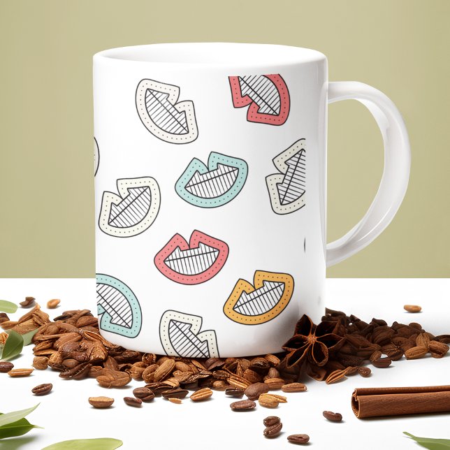 Happy Smile Lips Coffee Mug (mugs and cups)